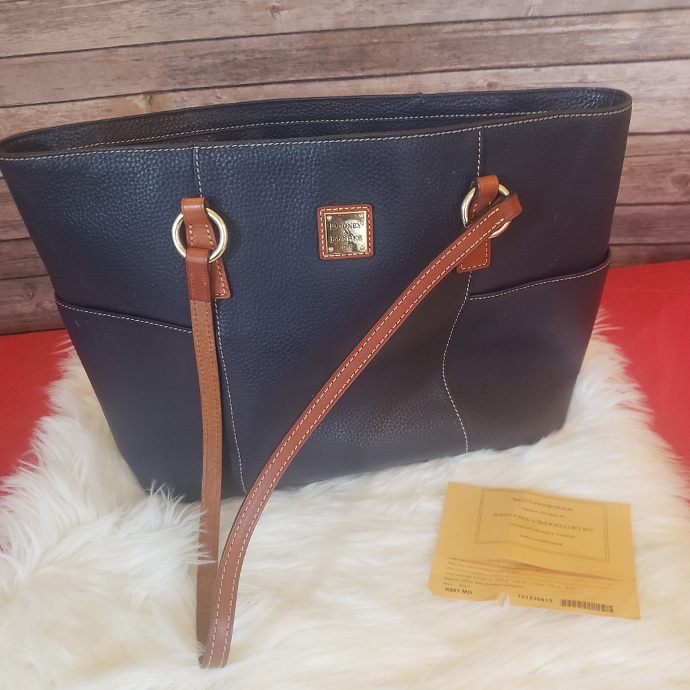 Dooney & Bourke Pebble  blue tote